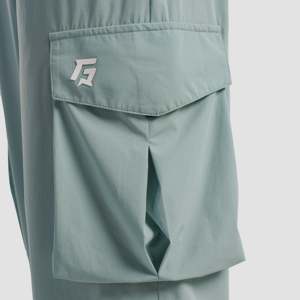 Pantalon Cargo Ristic à Taille Élastique 100% Coton pour Homme – Décontracté et Habillé, Extensible, Taille XL, Logo Personnalisable, Lavage Menthe - Product Image 6