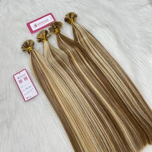 Extensiones de cabello humano natural vietnamita al por mayor, queratina doblemente estirada, cutícula completa alineada, onda natural plana recta - Product Image 3