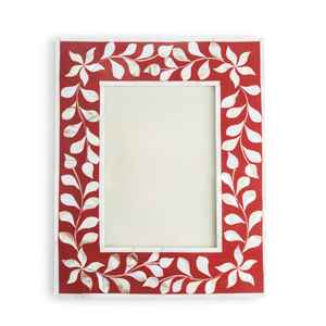 Cadre photo en nacre 100% coquillage, fabriqué à la main par des artisans indiens, motif floral fantaisie, nouveau et dernier design - Product Image 2