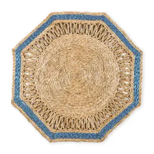 New Product Round Octagonal Placemat for Dining Table Table Decor <b>Christmas</b> Seagrass Placemats OEM Placemats From Vietnam - Product Image 5