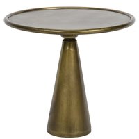 Meubles de maison modernes bon marché Table d'appoint en aluminium Table pliée Table ronde en métal moulé faite à la main pour salon et chambre à coucher