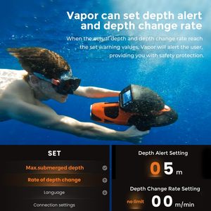 Scooter Subacuático Sublue Vapor Pump Jet, 3 Velocidades, 60 Minutos, 6 21 mph, 46 lbf, Nuevo en Existencia - Product Image 3