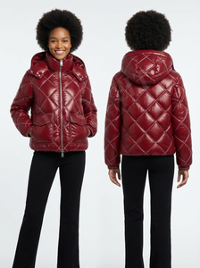 Vestes matelassées d'hiver sur mesure en gros, chaudes, rembourrées, fermeture éclair, poches avant, vêtements d'extérieur décontractés, vestes matelassées courtes - Product Image 5