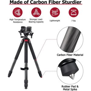 Trakiom <b>Tripod</b> Carbon Fiber 60 Inches Ball Head Camera Support Outdoor Use - Product Image 2
