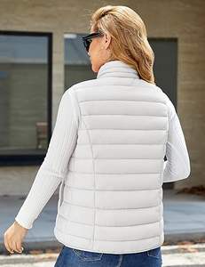 Vente directe d'usine Meilleures ventes Veste d'hiver décontractée pour homme Vêtement d'extérieur de haute qualité Respirant Fermeture éclair personnalisée Col en V Gilet matelassé 100% - Product Image 5