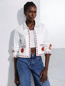 เสื้อแจ็กเก็ตผ้าคอตตอนใส่ได้ทั้งชายและหญิงผ้าแคนวาสสุดลายดอกไม้สไตล์อินเดียสำหรับฤดูหนาว - Product Image 4