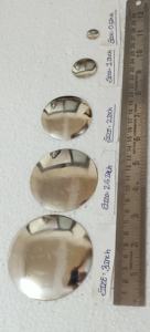 Conchos en laiton plaqué argent sur mesure de taille0,5 pouce à 3 pouces, idéaux pour les concepteurs de ceintures et pour la revente - Product Image 5