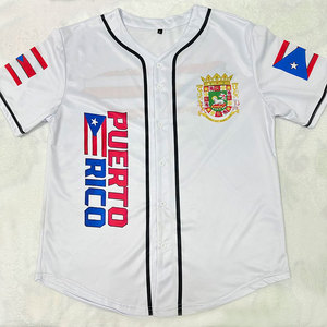 Nouveau maillot de baseball Premium personnalisable Porto Rico Mexique Guatemala El Salvador Nicaragua Honduras Maillots de baseball - Product Image 1