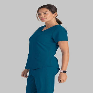 Classique Fit soins infirmiers Scrubs Set personnalisé à la mode Jogging pantalon haut médical Cargo poches grandes tailles usine hôpital uniformes - Product Image 4