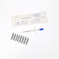 Medmount Chip mikro implan hewan sekali pakai medis microchip ID hewan untuk pelacakan hewan peliharaan/anjing/Kucing/ikan
