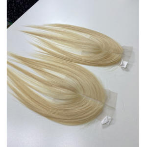 วิกผมตรงสีบลอนด์ HD เกรดพรีเมียม ยี่ห้อ Timehair แบบใส  ติดตั้งง่าย ผมเวียดนามแท้  ต่อผมแบบเส้น  คุณภาพสูง - Product Image 1