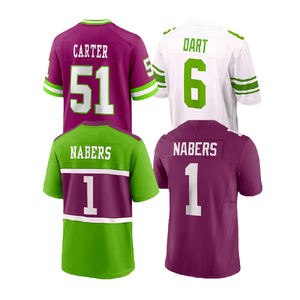 Vente en gros de maillots de football américain de haute qualité, design personnalisé, entraînement d'équipe, nouveau style de maillot de football - Product Image 5