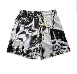 Logotipo personalizable Pantalones cortos de baloncesto americano Deportes Doble malla transpirable Entrenamiento suelto Fitness Running Speed Dry Shorts - Product Image 2