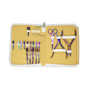 Pince d'extension de cheveux en métal multifonctionnelle pour microliens et micro-anneaux - Product Image 6