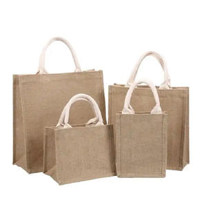 Wholesale Eco-Friendly 100% Natural Jute Vintage Tote Bags Two Open Customizable Size-New Design Export Oriented Bangladesh - Product Image 3