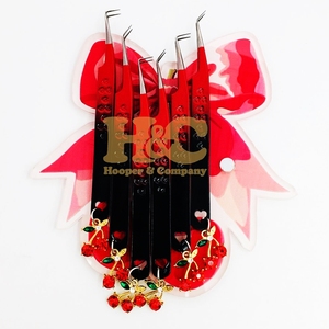 Nouveau Design Pince à épiler pour extension de cils Pince à épiler pour extension de cils Pointe pointue 90 degrés Durable Vison Testé Pince à épiler Logo Emballage - Product Image 4