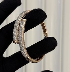 Elegant 14K 18K Yellow White <b>Rose</b> <b>Gold</b> Natural Diamond <b>Charm</b> <b>Bracelet</b> Women's Anniversary Gift Third Party Appraisal Luxury - Product Image 4