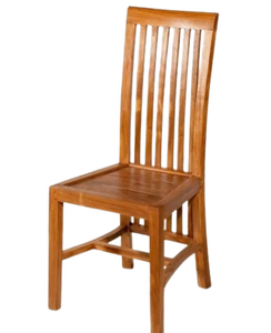 Silla de Comedor Xiora Minimalista de Madera Maciza con Asiento Tapizado, Ecológica y Duradera, Muebles de Comedor Marrones - Product Image 3