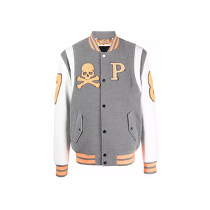 Vestes Letterman grande taille vêtements de mode pour hommes blousons bombardiers broderie couleur personnalisée vestes de baseball d'hiver pour hommes - Product Image 4