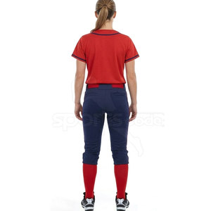 Uniforme de Softbol para Mujer, Estilo Moderno, Tela de Poliéster Suave y Transpirable, Conjunto Elegante para Partidos de Equipo, Alto Rendimiento - Product Image 4