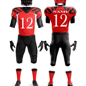 2025 último diseño fútbol americano Jersey uniforme colores claros 12 paneles transpirable manga corta de talla grande hecho mejor calidad - Product Image 5