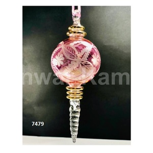 Meilleur nouvel an décoratif haut utilisateur ornement Vintage verre ornement nouvel an arbre de noël décor boules de verre ornements suspendus - Product Image 5