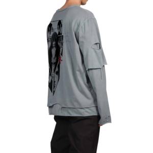 Meilleur prix personnalisé de haute qualité Double couche t-shirt pour les hommes surdimensionné adulte mâle graphique t-shirt coupe ajustée - Product Image 6