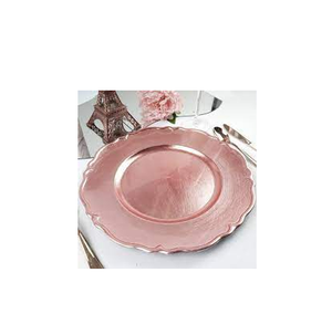 Chargeurs ronds en cuivre assiettes sûres 1 pièces par ensemble chargeurs pour assiettes à dîner et ustensiles de cuisine et restaurants et vente - Product Image 1