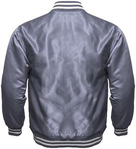 Chaqueta Universitaria de Satén Personalizada para Hombre, con Bordado 3D, Estilo Béisbol, Urbano, Tallas Grandes, con Capucha, Tejido de Punto, con Bolsillos - Product Image 4