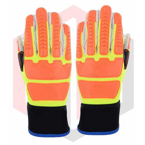 ถุงมือหนังเคลือบน้ำมันสำหรับใช้ในอุตสาหกรรมถุงมือป้องกันการกระแทกพร้อมข้อนิ้วใช้ได้ทุกขนาด - Product Image 5