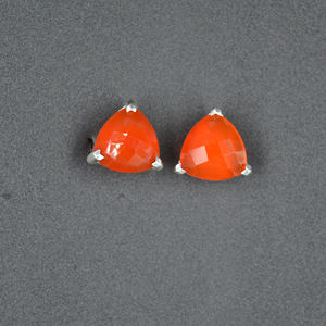 Joyería de fiesta para mujer 925 plata esterlina cornalina cuarzo joyería fina pendientes conjunto de joyería pendientes de personalidad simple - Product Image 3