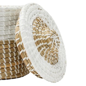 Porte-papier toilette en herbe de mer, boîte de rangement artisanale, écologique, naturelle, décoration intérieure et extérieure, vente en gros du Vietnam - Product Image 3