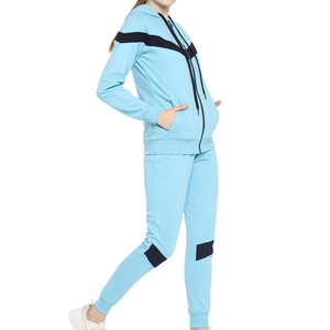 2025 nuevo conjunto de entrenamiento para mujer, chándal, traje de dos piezas con capucha y pantalones para correr para ejercicio en el gimnasio, ropa de calle de alta calidad - Product Image 1