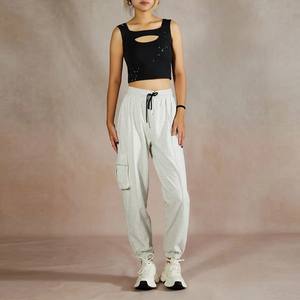 Pantalons de survêtement 100% coton pour femmes New Gym Fitness Workout Track Joggers avec Logo personnalisé Respirant pour les Sports d'hiver - Product Image 5