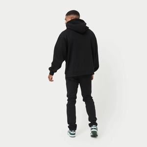 Sweats à capuche personnalisés pour hommes de qualité luxueuse 100% coton pull Streetwear surdimensionné tricoté en coton lourd avec impression de logo - Product Image 4