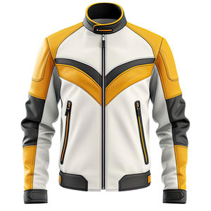 Blouson aviateur en cuir véritable sur mesure à la mode col montant coupe-vent respirant veste d'hiver pour hommes prix bon marché - Product Image 1