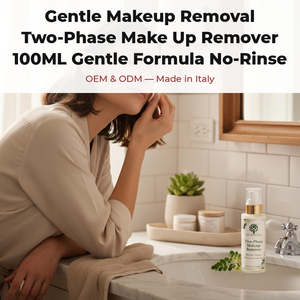 Démaquillant doux biphasé 100ML Formule sans rinçage avec RedMoringa Marque privée OEM pour l'Italie - Product Image 2