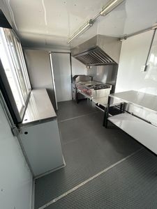 8X16 Mobile Kitchen Food Trailer Custom Build Street Snack Food Truck with Fruit & Milk 2300W Power 1 Year Warranty for Sale - Product Image 6