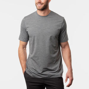 T-shirt pour homme en coton 100% tendance très demandé, couleurs unies, haute qualité, manches courtes, col rond, décontracté, streetwear d'été - Product Image 2