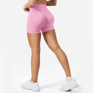 Shorts de yoga et de sport sans coutures pour femmes, leggings de motard personnalisés, vêtements d'entraînement à taille haute pour femmes - Product Image 4