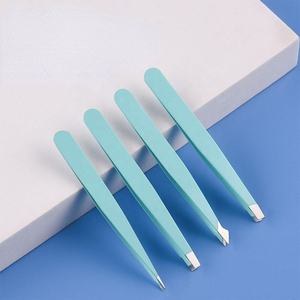 Pinces à cils professionnelles en acier inoxydable, pointe lisse de précision pour une application facile des cils en éventail, utilisation beauté des sourcils, OEM personnalisé - Product Image 5