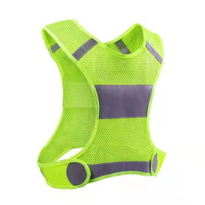 Venta caliente Chaleco de construcción Chaqueta de noche de seguridad reflectante de seguridad con logotipo personalizado Ciclismo Correr Trabajo Chaleco resistente - Product Image 1