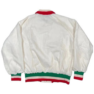 Chaqueta Universitaria de Satén con Bandera Italiana Vintage Unisex al por Mayor, Nuevo Estilo Informal, Chaqueta Universitaria con Cremallera para Hombre - Product Image 3