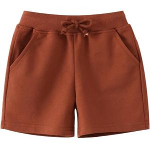 Pantalones cortos de algodón de Color sólido personalizados de alta calidad 100% algodón polar entrenamiento Joggers correr Casual francés Terry niños pantalones cortos de sudor - Product Image 1