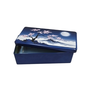 Caja de Metal Rectangular con Tapa Escalonada, Color Personalizado, Acabado Brillante, para Envasado de Alimentos, Regalos, Galletas, Pasteles Lunares, Bombones - Product Image 2