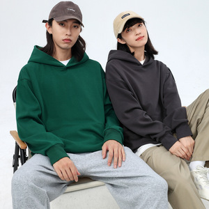 High Quality 500gsm Unisex 100% Cotton <b>Hoodies</b> <b>Oversized</b> <b>Fleece</b> for <b>Men</b> Wholesale Plain Dyed with Digital Printing for Winter - Product Image 5