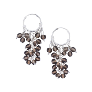 Pendientes colgantes de plata de ley 92,5 hechos a mano para niñas y mujeres, joyería de 4,50 cm, NSJ-1242 - Product Image 2