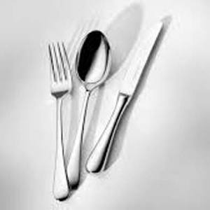 High Quality Royal Silver Polished <b>Set</b> with Unique Long Embossed Design Handle Design Modern Cutlery With <b>Chopsticks</b> - Product Image 2