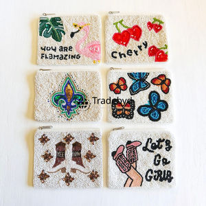 Elegant <b>embroidered</b> <b>clutch</b> with handcrafted patch <b>bag</b> by Tradebyd - Product Image 6