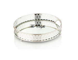 Plateau de service alimentaire en acier inoxydable de couleur argent, de haute qualité, taille et forme personnalisées, facile à nettoyer, qualité supérieure, abordable - Product Image 3